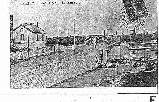 Ville de BELLEVILLE Carte postale ancienne