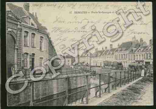 Ville de BERGUES Carte postale ancienne