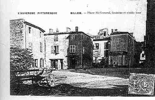 Ville de BILLOM Carte postale ancienne