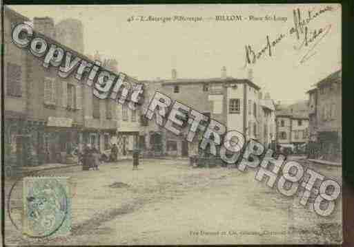 Ville de BILLOM Carte postale ancienne