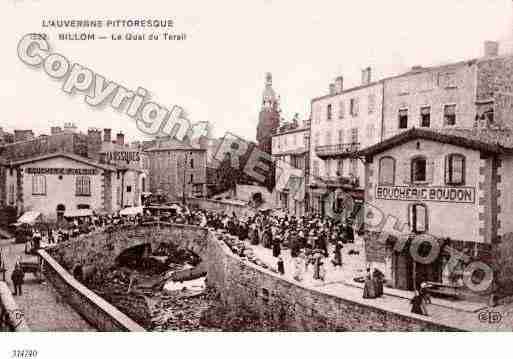 Ville de BILLOM Carte postale ancienne