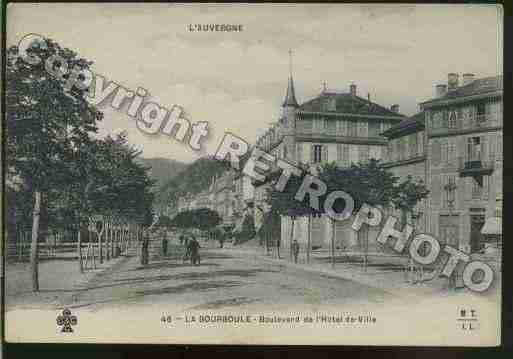 Ville de BOURBOULE(LA) Carte postale ancienne