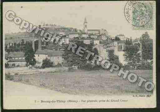 Ville de BOURGDETHIZY Carte postale ancienne