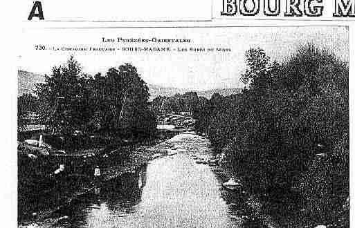 Ville de BOURGMADAME Carte postale ancienne