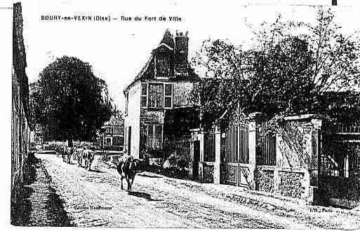 Ville de BOURYENVEXIN Carte postale ancienne