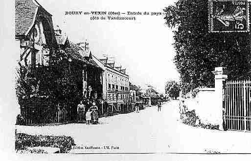 Ville de BOURYENVEXIN Carte postale ancienne