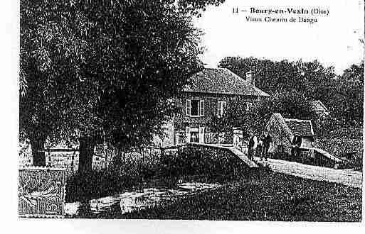 Ville de BOURYENVEXIN Carte postale ancienne