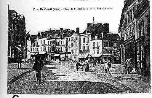 Ville de BRETEUIL Carte postale ancienne