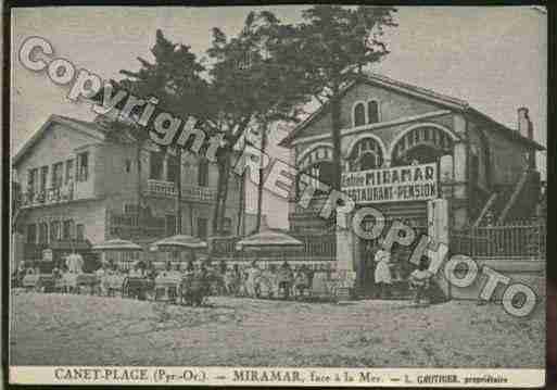 Ville de CANETENROUSSILLON Carte postale ancienne