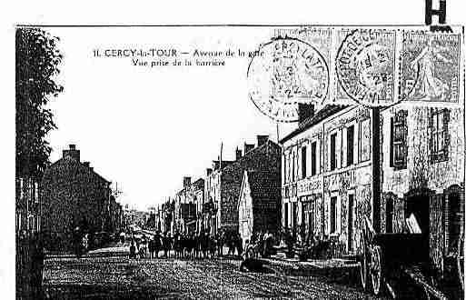 Ville de CERCYLATOUR Carte postale ancienne