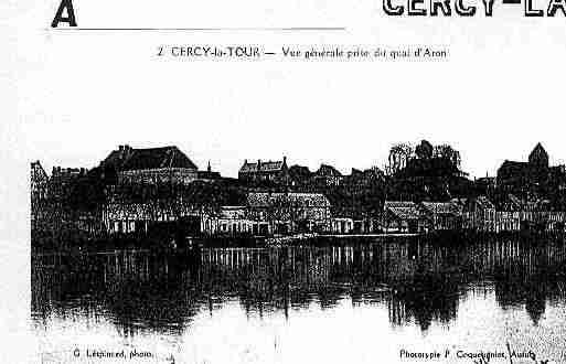 Ville de CERCYLATOUR Carte postale ancienne