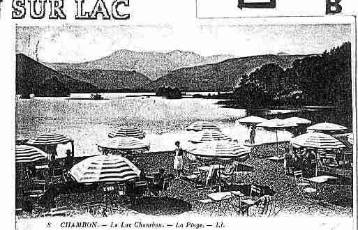 Ville de CHAMBONSURLAC Carte postale ancienne