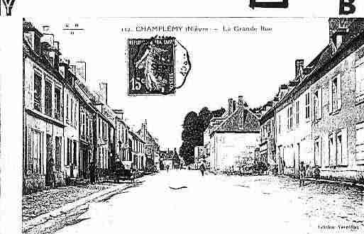 Ville de CHAMPLEMY Carte postale ancienne