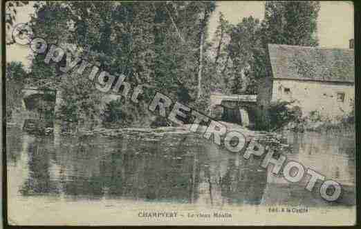 Ville de CHAMPVERT Carte postale ancienne