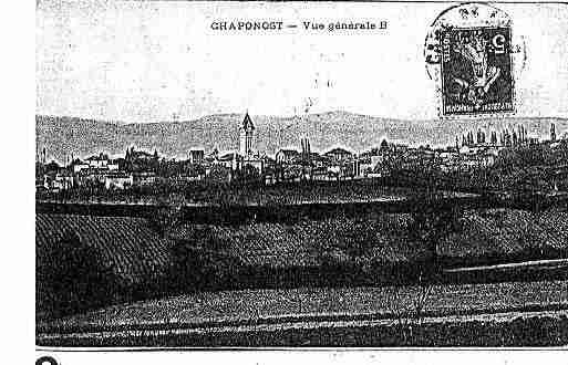 Ville de CHAPONOST Carte postale ancienne