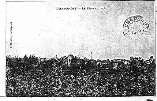 Ville de CHAPONOST Carte postale ancienne