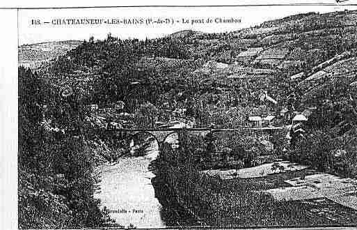 Ville de CHATEAUNEUFLESBAINS Carte postale ancienne