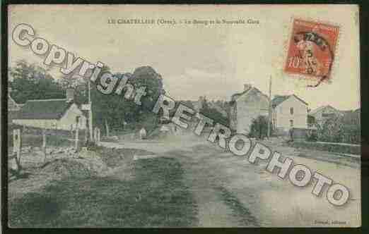 Ville de CHATELLIER(LE) Carte postale ancienne