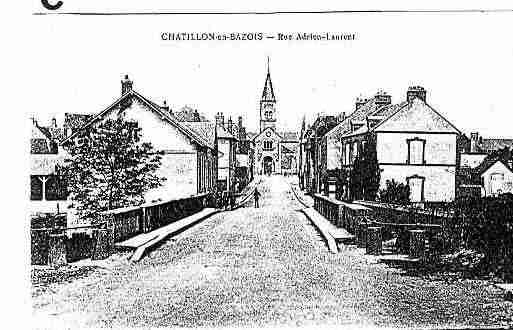 Ville de CHATILLONENBAZOIS Carte postale ancienne