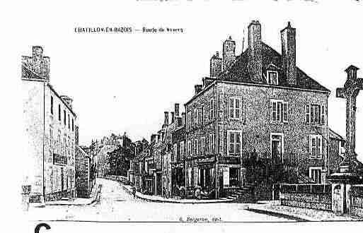 Ville de CHATILLONENBAZOIS Carte postale ancienne