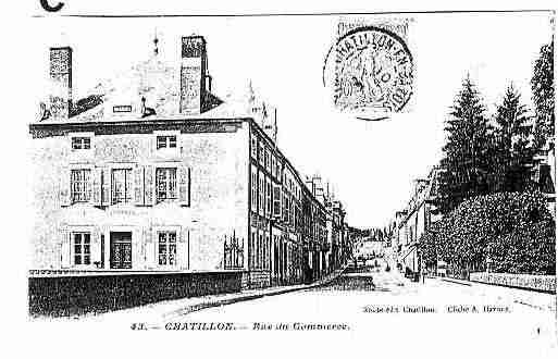 Ville de CHATILLONENBAZOIS Carte postale ancienne