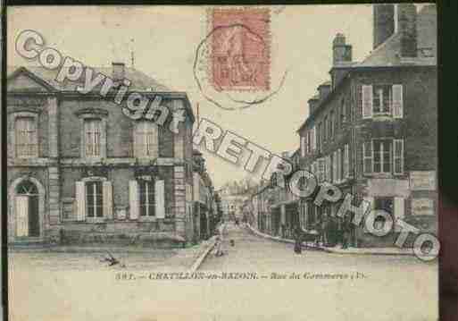 Ville de CHATILLONENBAZOIS Carte postale ancienne