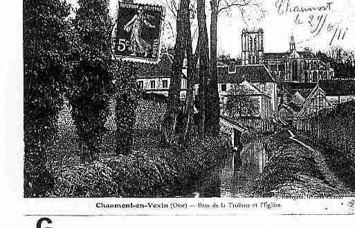 Ville de CHAUMONTENVEXIN Carte postale ancienne Ville de CHAUMONTENVEXIN Carte postale ancienne