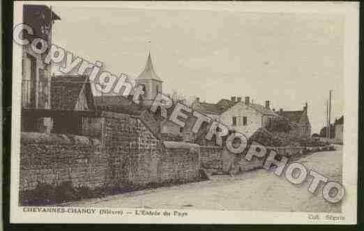 Ville de CHEVANNESCHANGY Carte postale ancienne