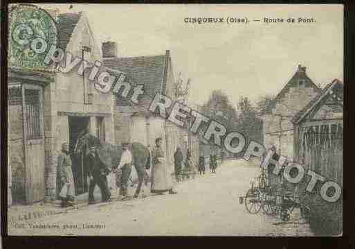 Ville de CINQUEUX Carte postale ancienne