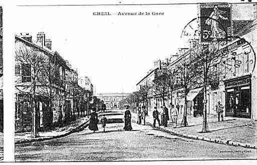 Ville de CREIL Carte postale ancienne