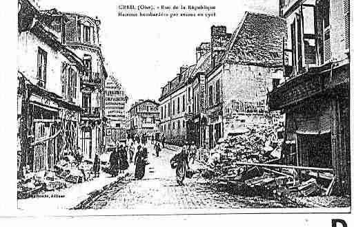 Ville de CREIL Carte postale ancienne