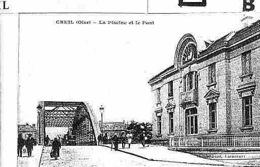 Ville de CREIL Carte postale ancienne