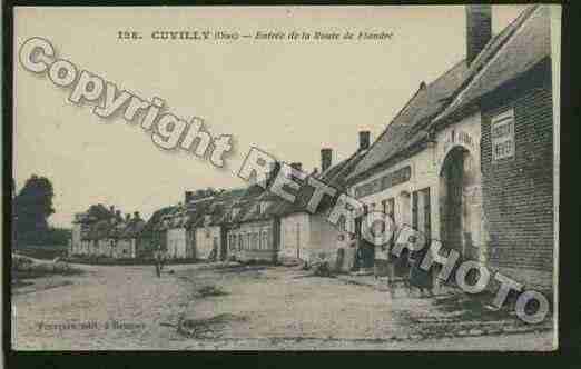 Ville de CUVILLY Carte postale ancienne