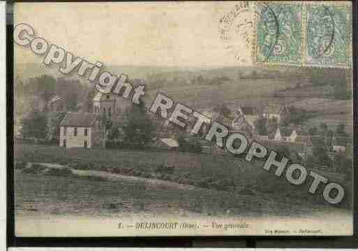 Ville de DELINCOURT Carte postale ancienne