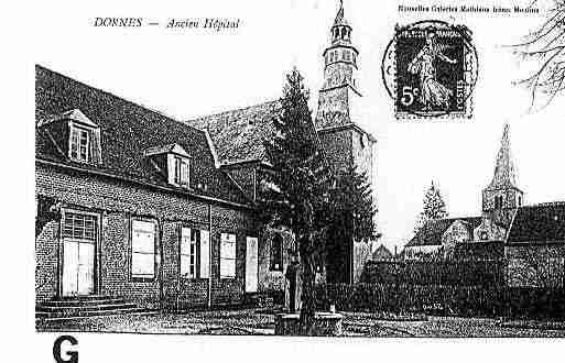 Ville de DORNES Carte postale ancienne