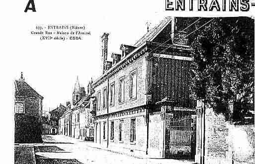 Ville de ENTRAINSSURNOHAIN Carte postale ancienne