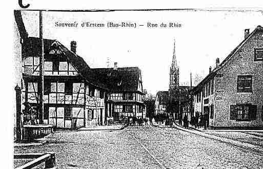 Ville de ERSTEIN Carte postale ancienne