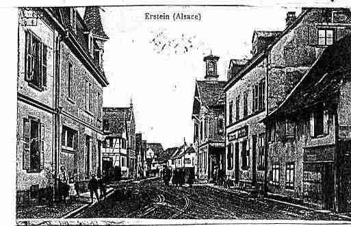 Ville de ERSTEIN Carte postale ancienne