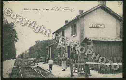 Ville de ETOUY Carte postale ancienne