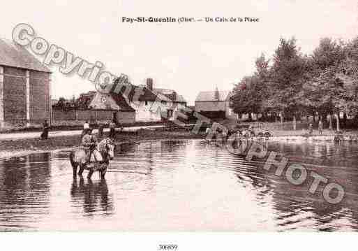 Ville de FAYSAINTQUENTIN(LE) Carte postale ancienne