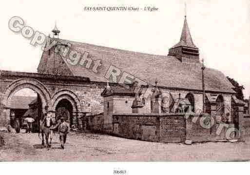 Ville de FAYSAINTQUENTIN(LE) Carte postale ancienne