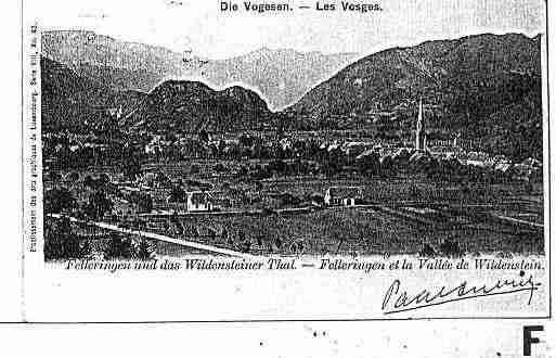 Ville de FELLERING Carte postale ancienne