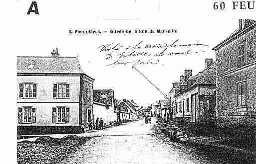 Ville de FEUQUIERES Carte postale ancienne