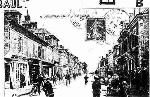 Ville de FOURCHAMBAULT Carte postale ancienne