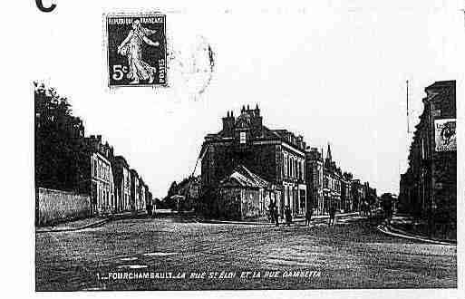 Ville de FOURCHAMBAULT Carte postale ancienne