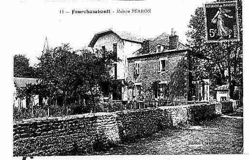 Ville de FOURCHAMBAULT Carte postale ancienne