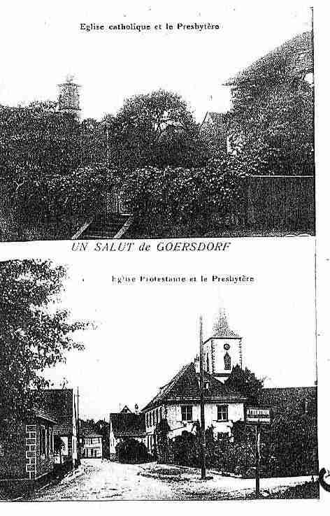 Ville de GOERSDORF Carte postale ancienne