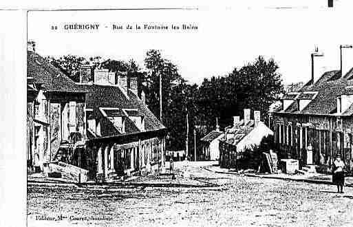 Ville de GUERIGNY Carte postale ancienne