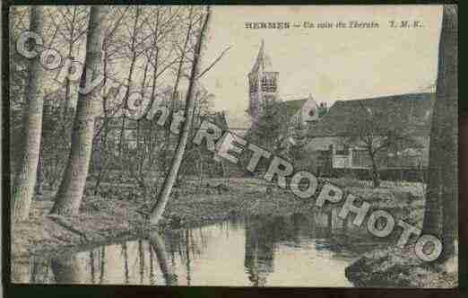 Ville de HERMES Carte postale ancienne