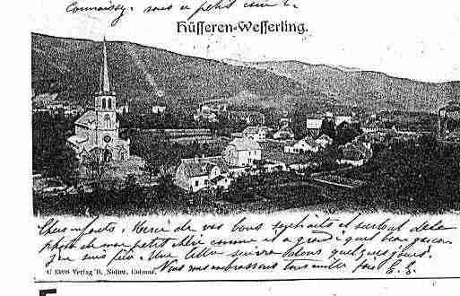 Ville de HUSSERENWESSERLING Carte postale ancienne